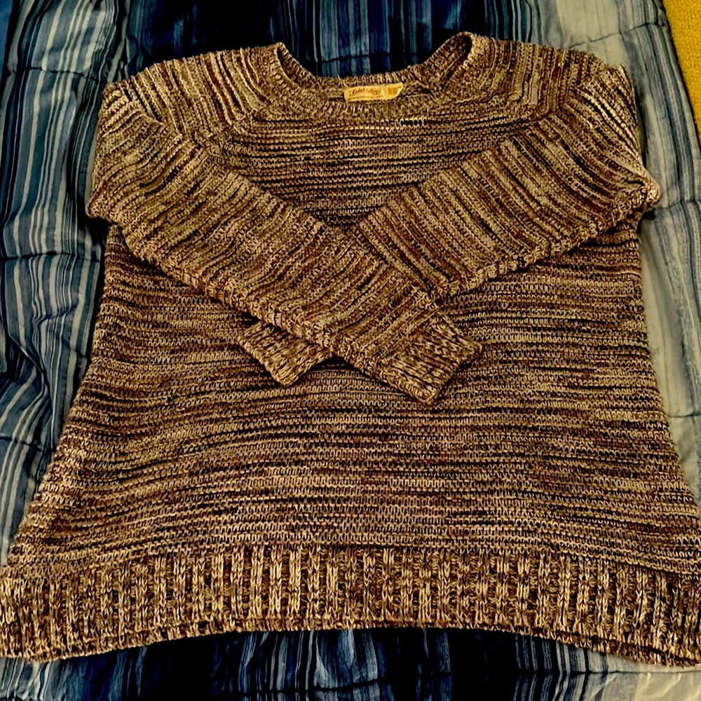 Faded Glory brown/mixed color sweater - size XL